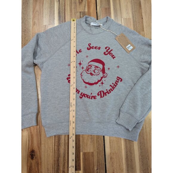 NWT Christmas Sweatshirt, ugly Christmas sweater, white elephant, Size XS - Picture 6 of 9